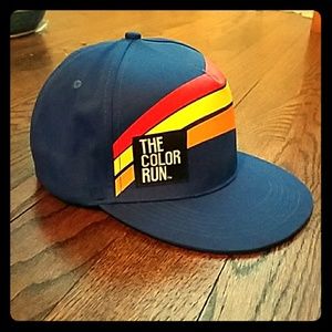 Retro blue hat snap back baseball cap